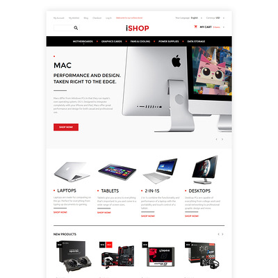 Computer Hardware Magento Theme (Magento theme for computers and hardware) Item Picture