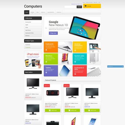 Computer Sales Shopify Theme (Shopify theme for electronics stores) Item Picture