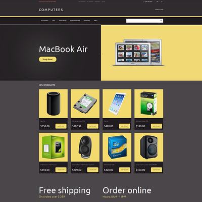 Computer Store Responsive Magento Theme (Magento theme for computers and hardware) Item Picture