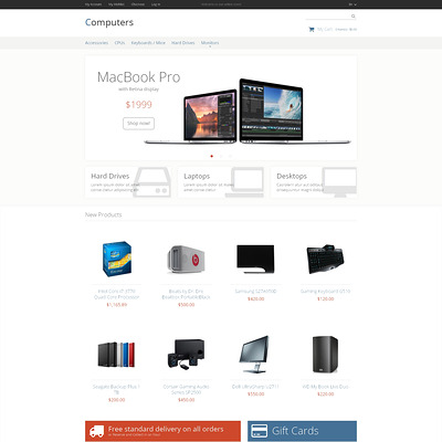 Computer Store Responsive Magento Theme (Magento theme for computers and hardware) Item Picture