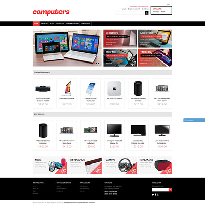 Computer Store Responsive Shopify Theme (Shopify theme for electronics stores) Item Picture