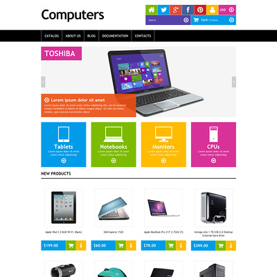 Computer Store Responsive Shopify Theme (Shopify theme for electronics stores) Item Picture