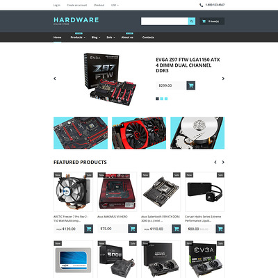Computer Store Responsive Shopify Theme (Shopify theme for electronics stores) Item Picture