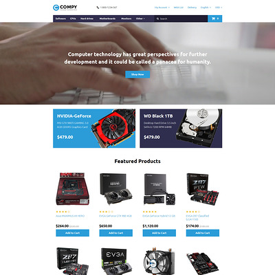 Compy OpenCart Template (OpenCart theme for electronics) Item Picture