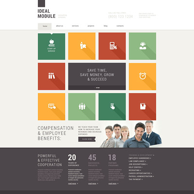 Consulting Agencies Joomla Template (Joomla template for consultants and consulting firms) Item Picture