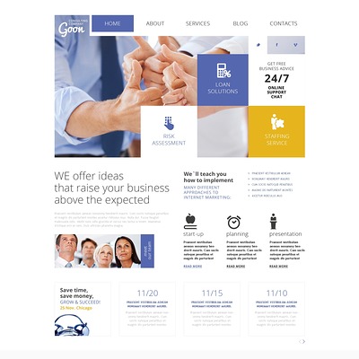 Consulting Agency Joomla Template (Joomla template for consultants and consulting firms) Item Picture