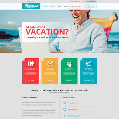 Consulting Business Joomla Template (Joomla template for consultants and consulting firms) Item Picture