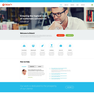 Consulting Responsive Joomla Template (Joomla template for consultants and consulting firms) Item Picture