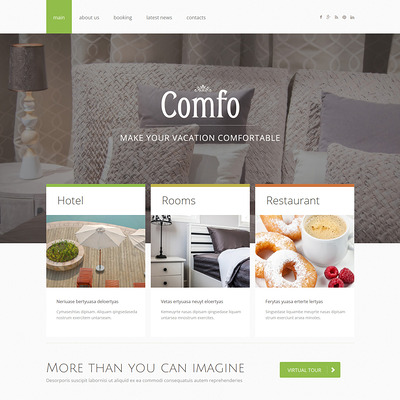 Cozy Vacation Joomla Template (Joomla template for hotels) Item Picture