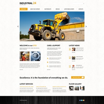 Creative Industrial Joomla Template (Joomla template for industrial companies) Item Picture