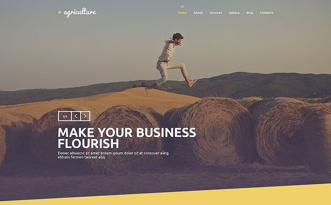 Crop Farming WordPress Theme (farming and agricultural WordPress theme) Screenshot