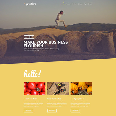 Crop Farming WordPress Theme (farming and agricultural WordPress theme) Item Picture