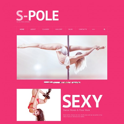 Dance Studio Responsive WordPress Theme (dance school WordPress theme) Item Picture