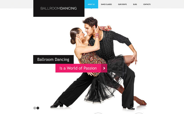 Dance Studio Responsive WordPress Theme (dance school WordPress theme) Screenshot