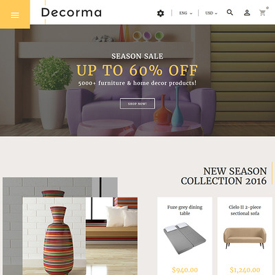 Decorma (PrestaShop theme for furniture stores) Item Picture