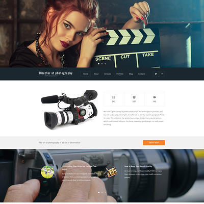 Director of Photography WordPress Theme (WordPress theme for photogaphers) Item Picture