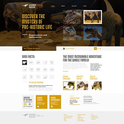 Discovering the Unknown WordPress Theme (museum WordPress theme) Item Picture