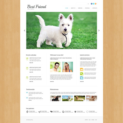 Dog Responsive Joomla Template (Joomla template for websites about pets and animals) Item Picture