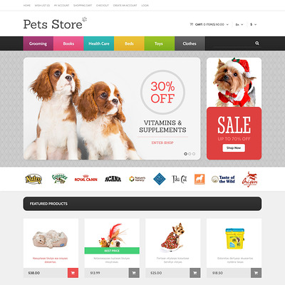 Dog Responsive OpenCart Template (OpenCart themes for pets and animals) Item Picture