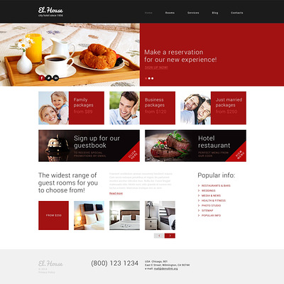Dream Escape Inn WordPress Theme (WordPress theme for hotels) Item Picture