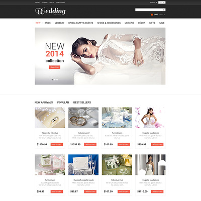 Dream Wedding PrestaShop Theme (PrestaShop theme for wedding stores) Item Picture