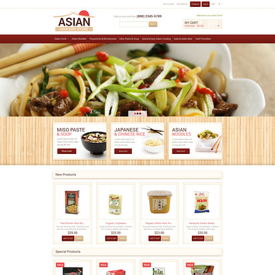 Eastern Food Shop Magento Theme (Magento theme for selling food and spices) Item Picture
