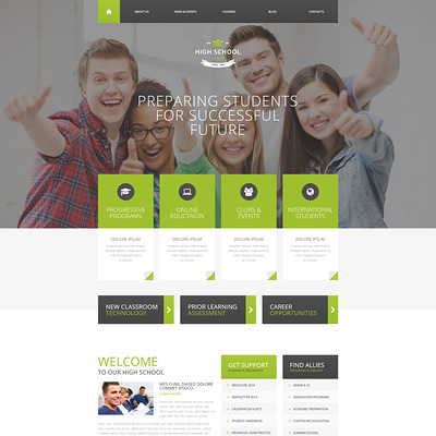 Education Responsive Drupal Template (Drupal theme for education) Item Picture