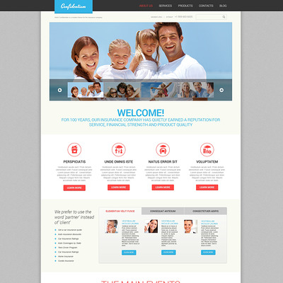 Effective Insurance WordPress Theme (WordPress theme for insurance companies) Item Picture