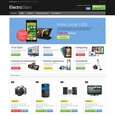 Electro Goods Magento Theme (Magento theme for electronics stores) Item Picture