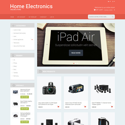 Electronics Responsive Magento Theme (Magento theme for electronics stores) Item Picture