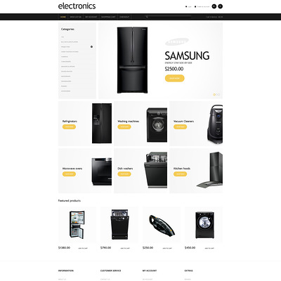 Electronics Store Responsive OpenCart Template (OpenCart theme for electronics) Item Picture