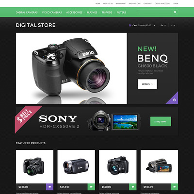 Electronics Store Responsive OpenCart Template (OpenCart theme for electronics) Item Picture