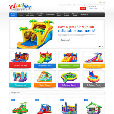 Entertainmnet Responsive Magento Theme (Magento theme for kids, babies, and children) Item Picture