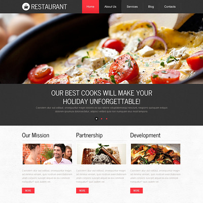 European Cuisine Drupal Template (Drupal theme for restaurants) Item Picture