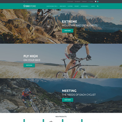 Existore Magento Theme (Magento theme for sports stores) Item Picture