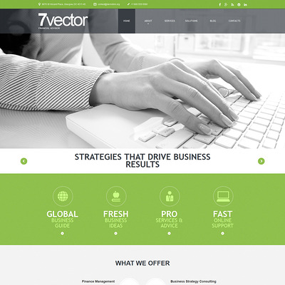 Experienced Consulting Group Joomla Template (Joomla template for financial websites) Item Picture