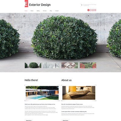 Exterior Design WordPress Theme (WordPress theme for landscapers and gardeners) Item Picture