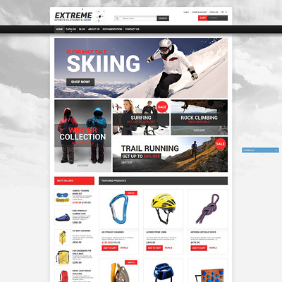 Extreme Sports Gear Shopify Theme (Shopify theme for sports stores) Item Picture