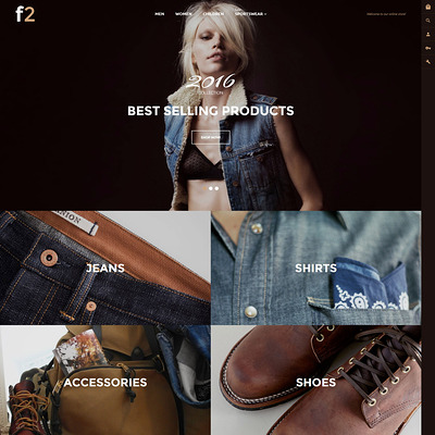 F2 (Magento theme for mens and womens clothing) Item Picture