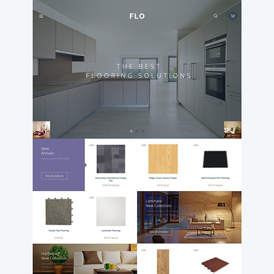 FLO OpenCart Template (OpenCart themes for flooring stores) Item Picture