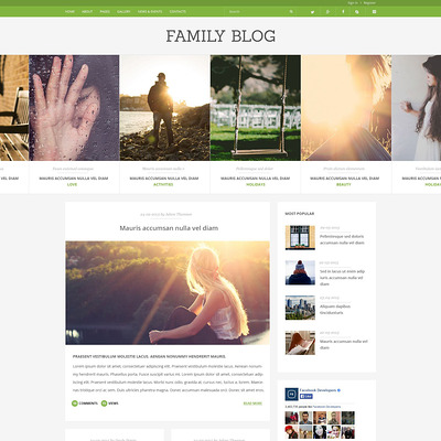 Family Blog Joomla Template (Joomla template for family websites) Item Picture