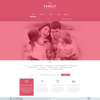 Family Club Joomla Template (Joomla template for family websites) Item Picture