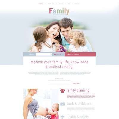 Family Joomla Template (Joomla template for family websites) Item Picture