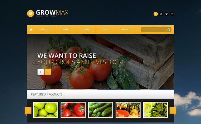 Farm Industry WordPress Theme (farming and agricultural WordPress theme) Screenshot