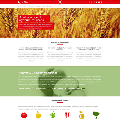 Farm Responsive WordPress Theme (farming and agricultural WordPress theme) Item Picture