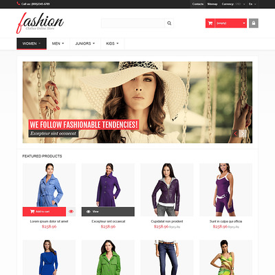 Fashion PrestaShop Theme (PrestaShop theme for womens clothing) Item Picture