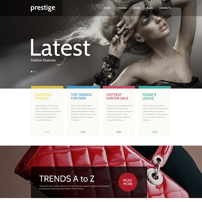 Fashion WordPress Theme (WordPress theme for fashion blogs) Item Picture