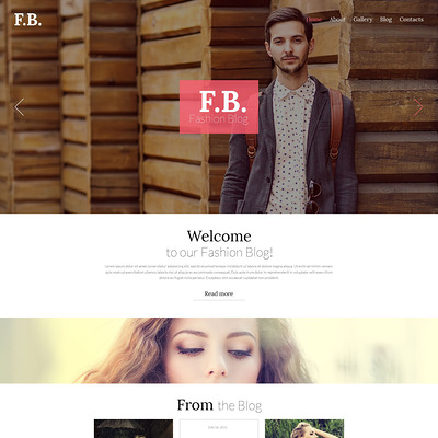 Fashion WordPress Theme (WordPress theme for fashion blogs) Item Picture