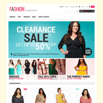 Fashion for Ladies PrestaShop Theme (PrestaShop theme for womens clothing) Item Picture