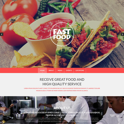 Fast Food Drupal Template (Drupal theme for restaurants) Item Picture